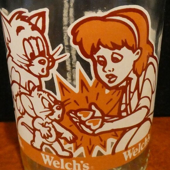 TWO Tom & Jerry Collectible Welch’s Jelly Juice Glasses Warner Bros Looney Toons - Picture 9 of 9